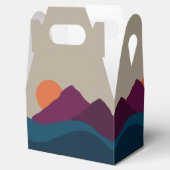 抽象芸術秋秋の山の風景サンセット フェイバーボックス (オープン)