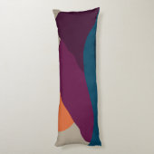 抽象芸術秋秋の山の風景サンセット ボディピロー (裏面 (縦))