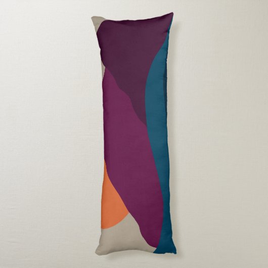 抽象芸術秋秋の山の風景サンセット ボディピロー (裏面 (縦))