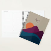 抽象芸術秋秋の山の風景 プランナー手帳 (ディスプレー)