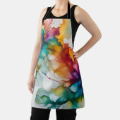抽象芸術移動鮮やかアルコールインク エプロン (インサイチュ)