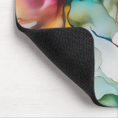 抽象芸術移動鮮やかアルコールインク マウスパッド (コーナー)