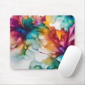 抽象芸術移動鮮やかアルコールインク マウスパッド (マウス)