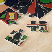 抽象芸術窓（ワイン付） ジグソーパズル (側面)