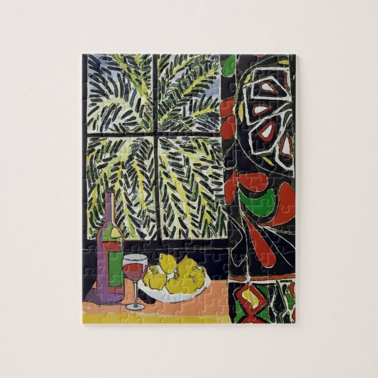 抽象芸術窓（ワイン付） ジグソーパズル (縦)