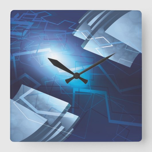 抽象芸術第一時計 スクエア壁時計 (正面)