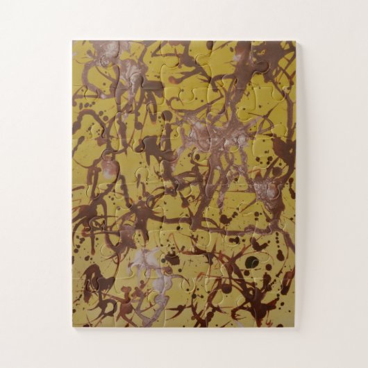 抽象芸術第一条プリント ジグソーパズル (縦)