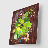 抽象芸術第三十六時計 スクエア壁時計 (傾斜)