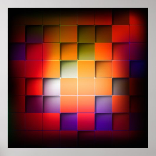 抽象芸術第17プリント ポスター (正面)