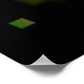 抽象芸術第18プリント ポスター (角)