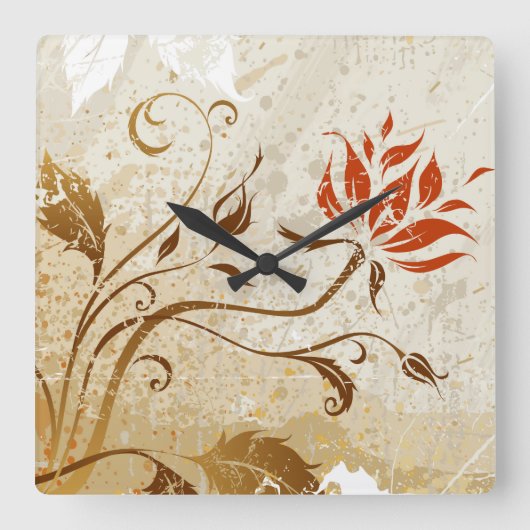 抽象芸術第50条時計 スクエア壁時計 (正面)