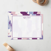 抽象芸術筆記パーソナライズされた具 ノートカード (正面/裏面インサイチュ)