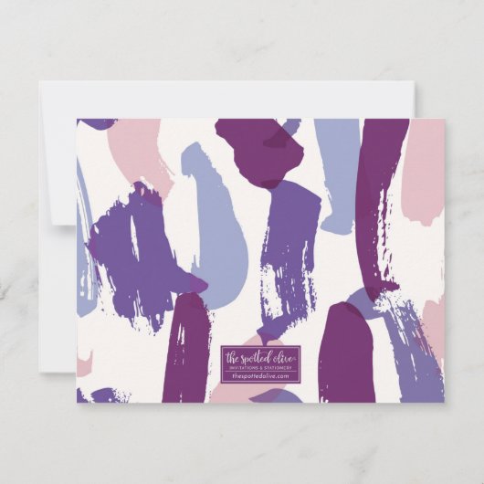 抽象芸術筆記パーソナライズされた具 ノートカード (裏面)