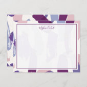 抽象芸術筆記パーソナライズされた具 ノートカード (正面/裏面)