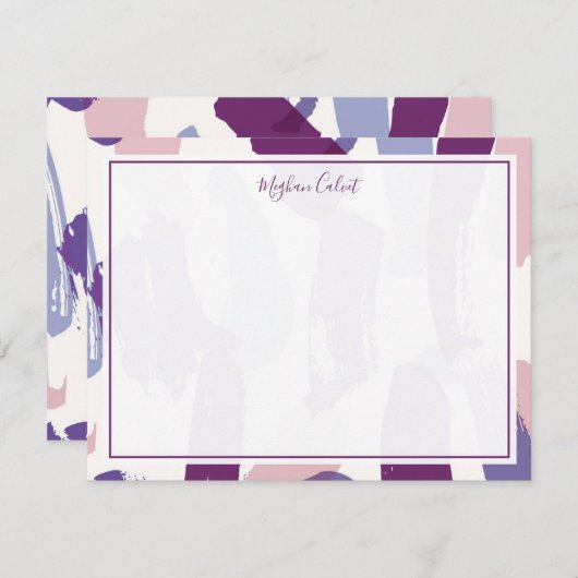 抽象芸術筆記パーソナライズされた具 ノートカード (正面/裏面)