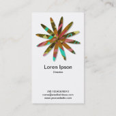 抽象芸術等形花 名刺 (裏面)