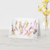 抽象芸術管理「暖かい抱擁」カード カード (黄色い花)