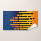 抽象芸術範囲、青、黄、黒 バスタオルセット (ハンドタオル)