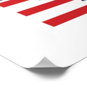 抽象芸術米国国旗のポスターとプリント ポスター (角)