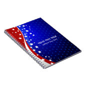 抽象芸術米国国旗 ノートブック (右側)