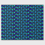 抽象芸術系ブルース ラッピングペーパー (フラット)