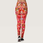 抽象芸術紅葉と空 レギンス (裏面)