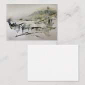 抽象芸術紅葉の風景2 ノートカード (正面/裏面)