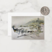 抽象芸術紅葉の風景2 ノートカード (正面/裏面インサイチュ)