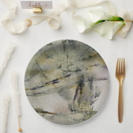 抽象芸術紅葉の風景2 ペーパープレート