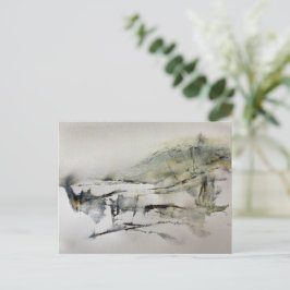 抽象芸術紅葉の風景2 ポストカード