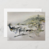 抽象芸術紅葉の風景2 ポストカード (正面/裏面)