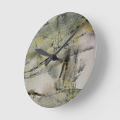 抽象芸術紅葉の風景2 ラウンド壁時計 (傾斜)