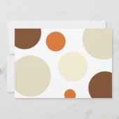 抽象芸術紅葉フォトサンクスギビングカード 案内状 (裏面)