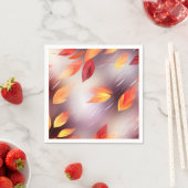 抽象芸術紅葉植物学 スタンダードカクテルナプキン (インサイチュ)