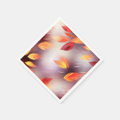 抽象芸術紅葉植物学 スタンダードカクテルナプキン (角)