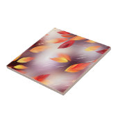 抽象芸術紅葉植物学 タイル (側面)