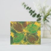 抽象芸術紅葉樺の木ツリーポストカード ポストカード (スタンド正面)