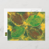 抽象芸術紅葉樺の木ツリーポストカード ポストカード (正面/裏面)