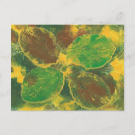 抽象芸術紅葉樺の木ツリーポストカード ポストカード