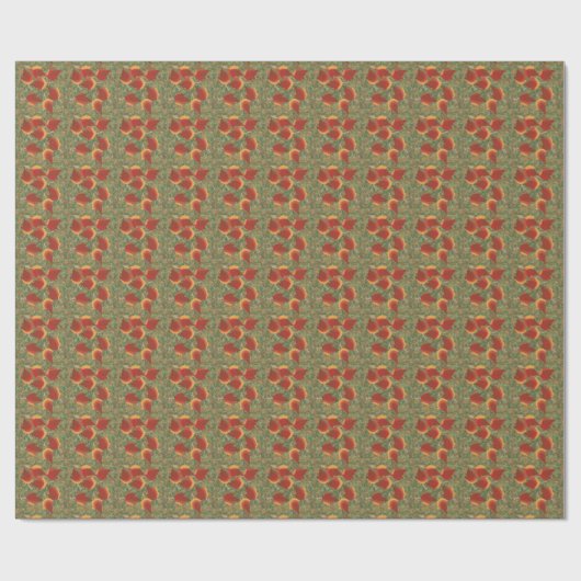 抽象芸術紅葉絵画のラッピング紙 ラッピングペーパー (フラット)