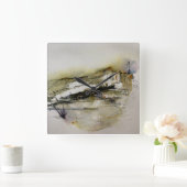 抽象芸術紅葉 スクエア壁時計 (ホーム)