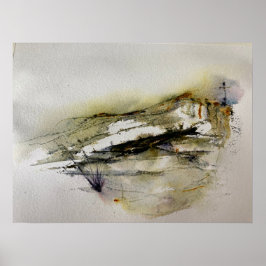 抽象芸術紅葉 ポスター