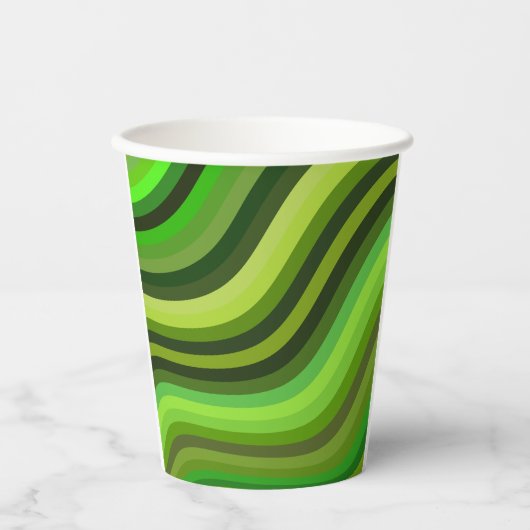 抽象芸術紙カップ 紙コップ (正面)