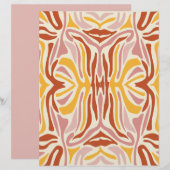 抽象芸術紙デザイン (正面/裏面)