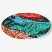抽象芸術紙プレート再生プラスチック ペーパープレート (アングル)