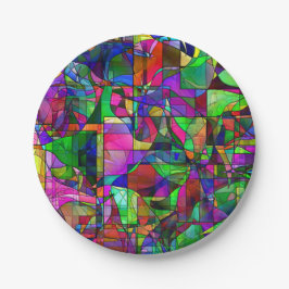 抽象芸術紙プレート ペーパープレート