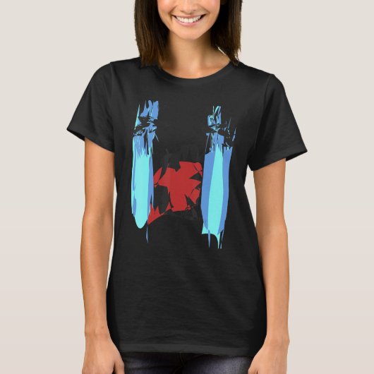 抽象芸術素晴らし顔2 Tシャツ (正面)