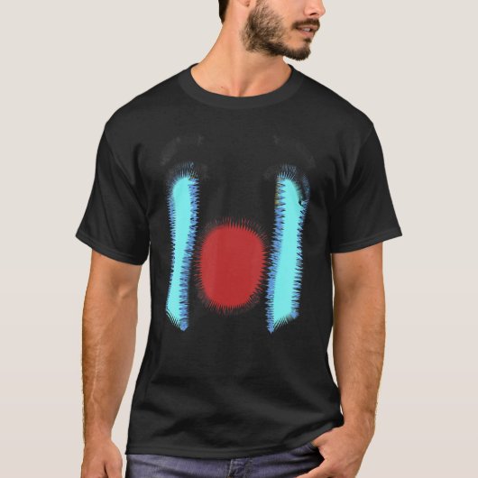 抽象芸術素晴らし顔 Tシャツ (正面)