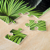 抽象芸術素朴ウィルダネスブラックベア ジグソーパズル (側面)