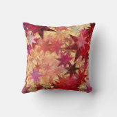 抽象芸術素朴スターズハッピーホリデー クッション (裏面)